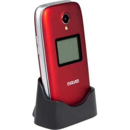 Evolveo - EasyPhone FS avattava matkapuhelin senioreille 2.8 punainen