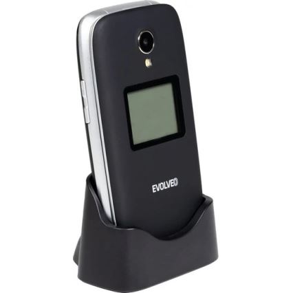 Evolveo - EasyPhone FS taitettava matkapuhelin senioreille 2.8 musta