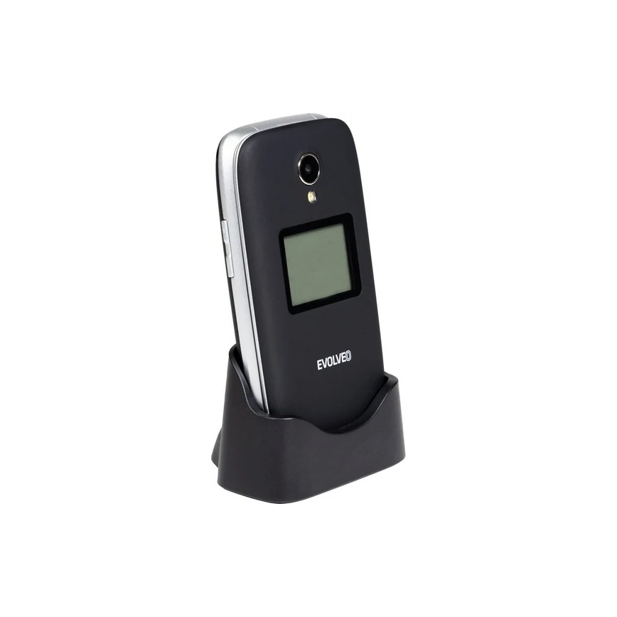 Evolveo - EasyPhone FS taitettava matkapuhelin senioreille 2.8 musta