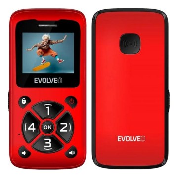Evolveo - EasyPhone ID matkapuhelin senioreille punainen