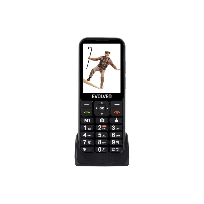 Evolveo - EasyPhone LT 4G senioripuhelin musta