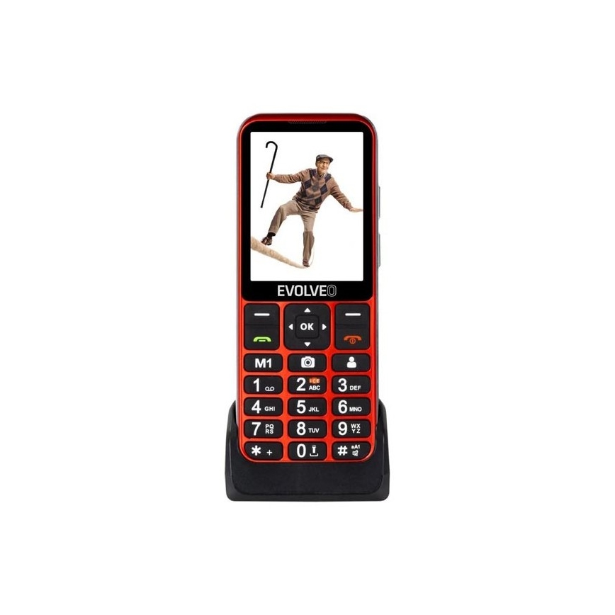 Evolveo - EasyPhone LT 4G senioripuhelin punainen