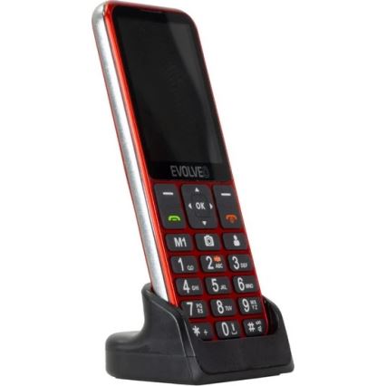 Evolveo - EasyPhone LT 4G senioripuhelin punainen
