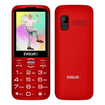Evolveo - EasyPhone XO, matkapuhelin senioreille, punainen