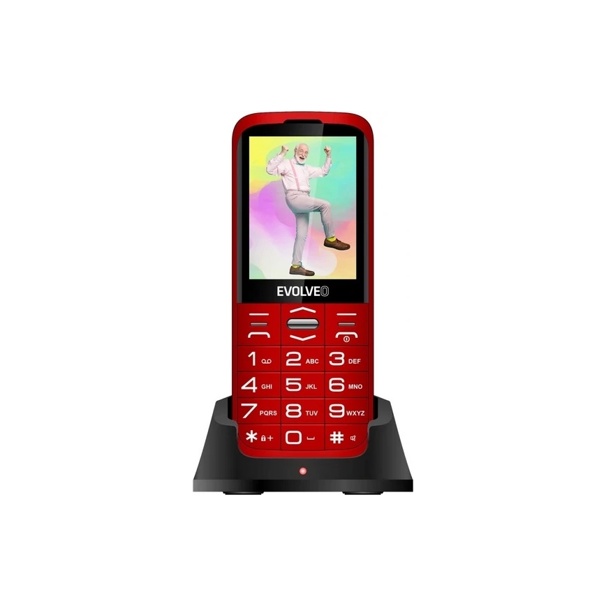 Evolveo - EasyPhone XO senioripuhelin, punainen