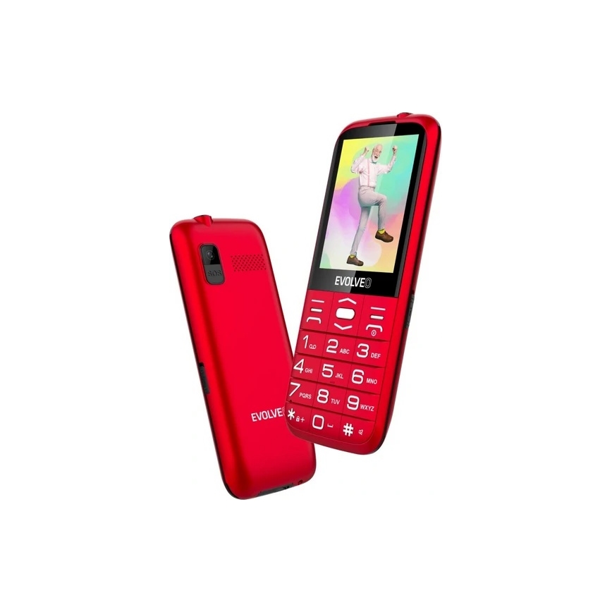 Evolveo - EasyPhone XO senioripuhelin, punainen