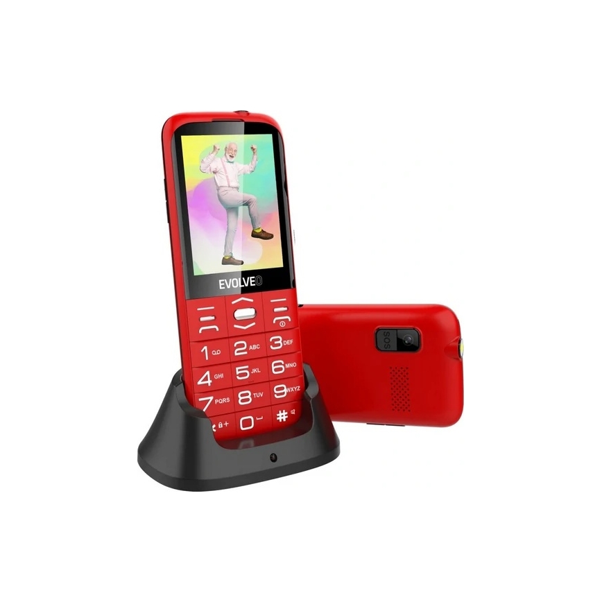 Evolveo - EasyPhone XO senioripuhelin, punainen