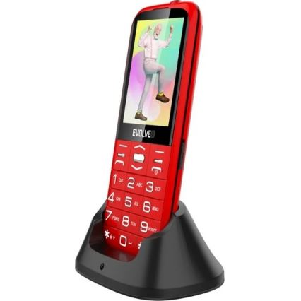 Evolveo - EasyPhone XO senioripuhelin, punainen