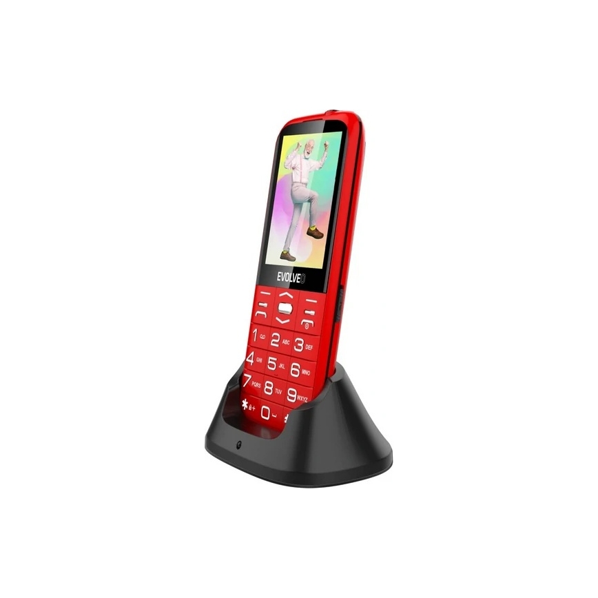 Evolveo - EasyPhone XO senioripuhelin, punainen