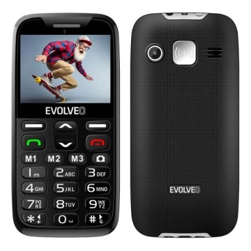 Evolveo - EasyPhone XR, 4G-matkapuhelin senioreille, musta