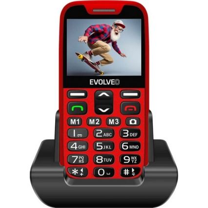 Evolveo - EasyPhone XR 4G senioripuhelin, punainen