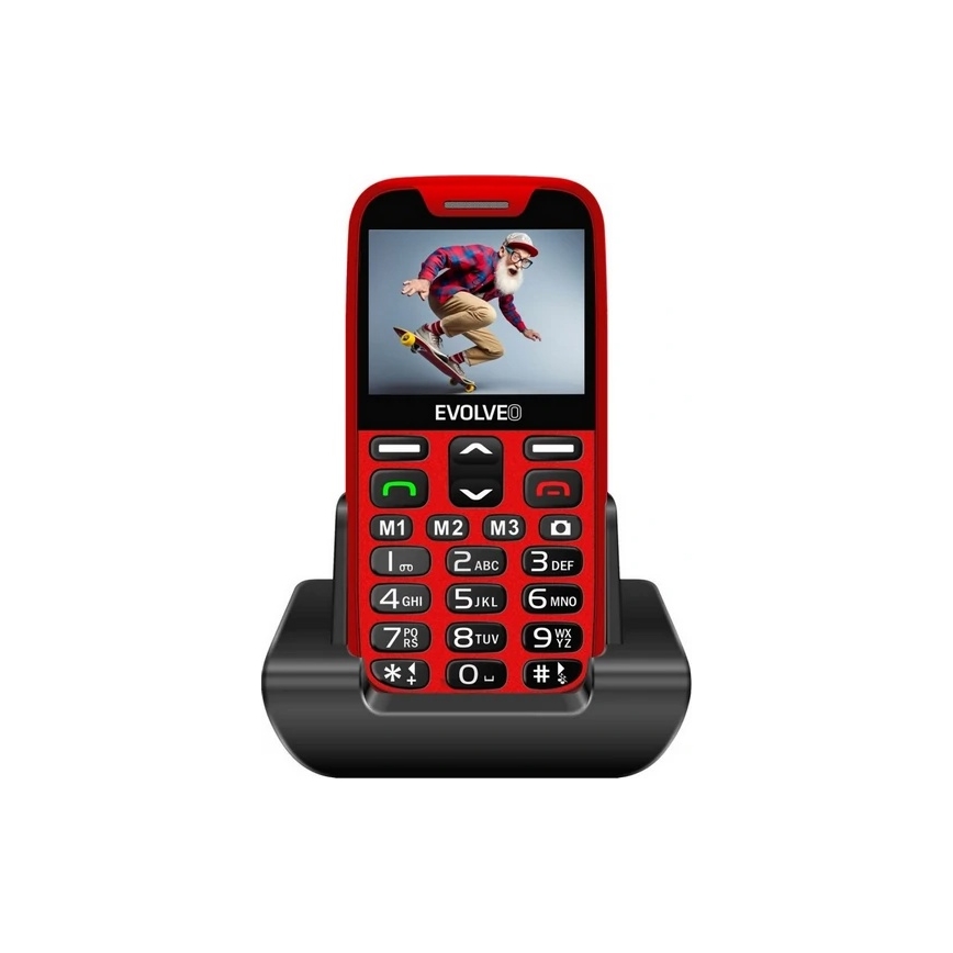 Evolveo - EasyPhone XR 4G senioripuhelin, punainen