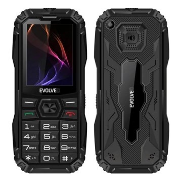 Evolveo - MaxPhone A1 näppäinpuhelin, kaksois-SIM, musta