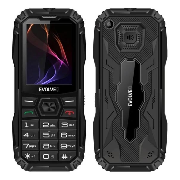 Evolveo - MaxPhone A1 näppäinpuhelin, kaksois-SIM, musta
