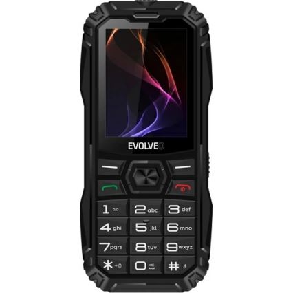 Evolveo - MaxPhone A1 näppäinpuhelin, kaksois-SIM, musta