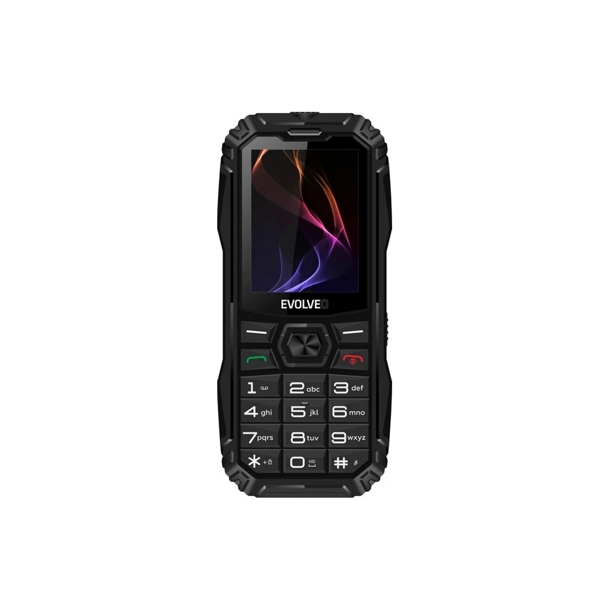 Evolveo - MaxPhone A1 näppäinpuhelin, kaksois-SIM, musta