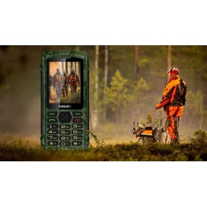 Evolveo - StrongPhone H1 – vesitiivis Dual SIM -puhelin, metsästyskamuflaasi
