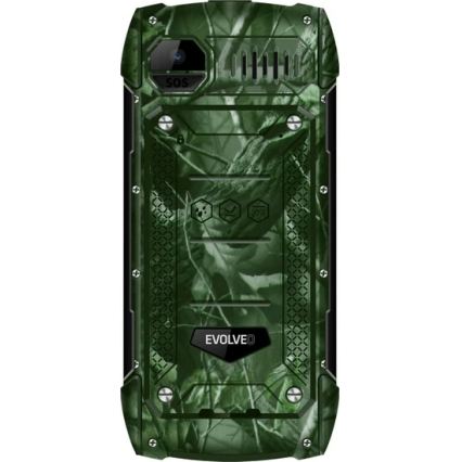 Evolveo - StrongPhone H1 – vesitiivis Dual SIM -puhelin, metsästyskamuflaasi