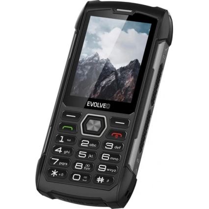 Evolveo - StrongPhone H1, vesitiivis Dual SIM -puhelin musta/harmaa