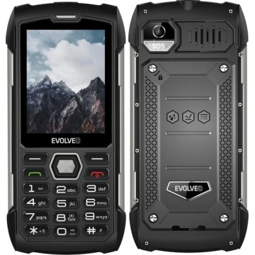 Evolveo - StrongPhone H1, vesitiivis Dual SIM -puhelin, musta - hopea
