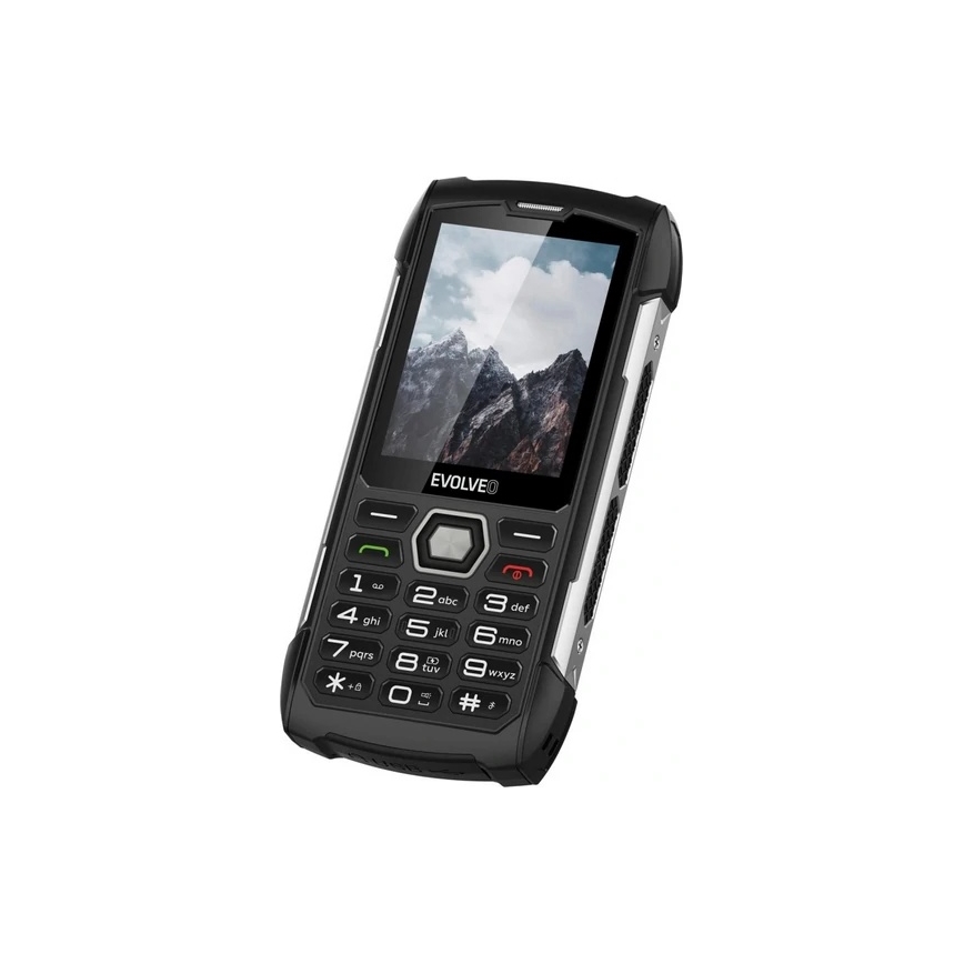 Evolveo - StrongPhone H1 vesitiivis Dual-SIM-puhelin musta/hopea