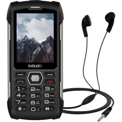Evolveo - StrongPhone H1 vesitiivis Dual-SIM-puhelin musta/hopea
