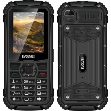 Evolveo - StrongPhone Q1, vesitiivis Dual-SIM-puhelin, musta