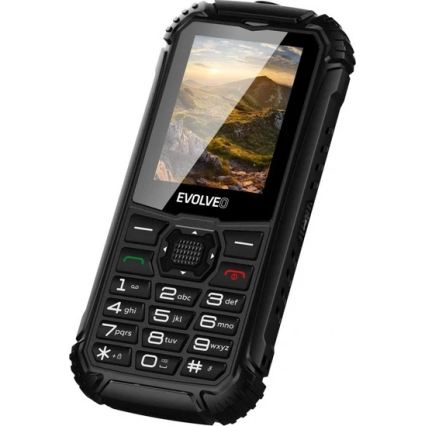 Evolveo - StrongPhone Q1, vesitiivis Dual SIM -puhelin, musta