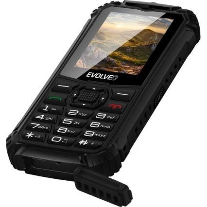 Evolveo - StrongPhone Q1, vesitiivis Dual SIM -puhelin, musta