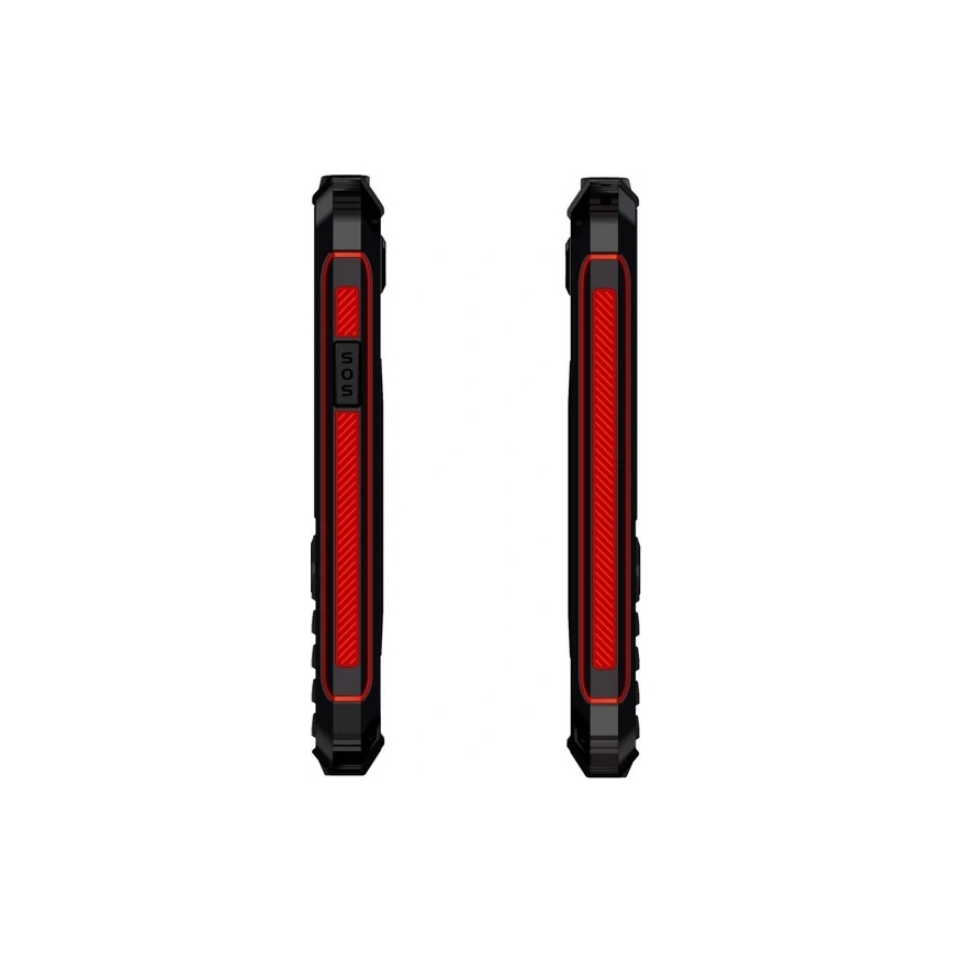 Evolveo - StrongPhone W4 vedenkestävä Dual-SIM-puhelin musta/punainen