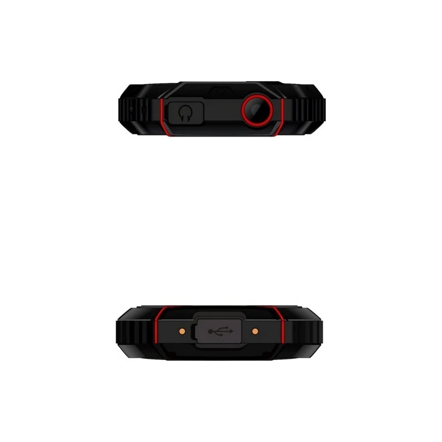 Evolveo - StrongPhone W4 vedenkestävä Dual-SIM-puhelin musta/punainen