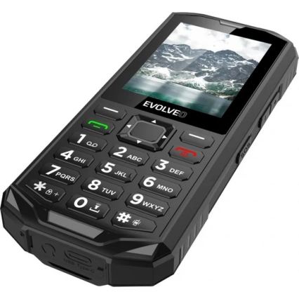 Evolveo - StrongPhone X5, vesitiivis Dual-SIM-puhelin, musta/harmaa