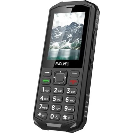 Evolveo - StrongPhone X5, vesitiivis Dual-SIM-puhelin, musta/harmaa