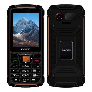 Evolveo - StrongPhone Z6 vesitiivinen Dual-SIM-puhelin, musta/oranssi
