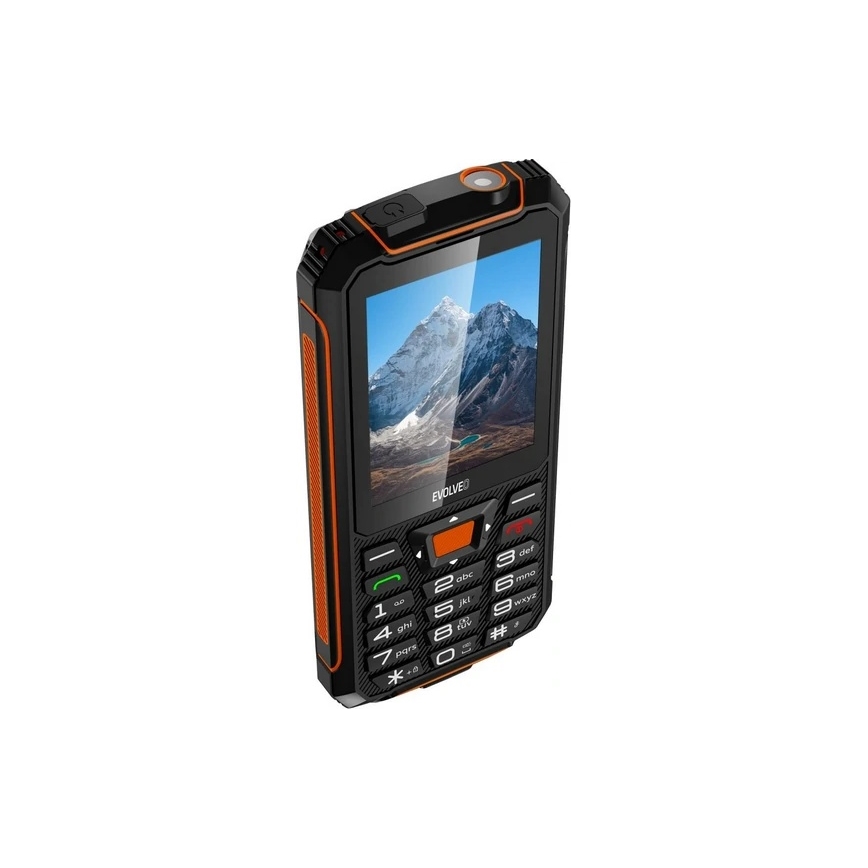 Evolveo - StrongPhone Z6 vesitiivinen Dual-SIM-puhelin, musta/oranssi