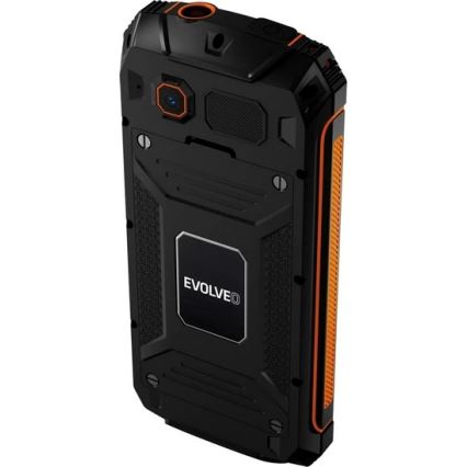 Evolveo - StrongPhone Z6 vesitiivinen Dual-SIM-puhelin, musta/oranssi