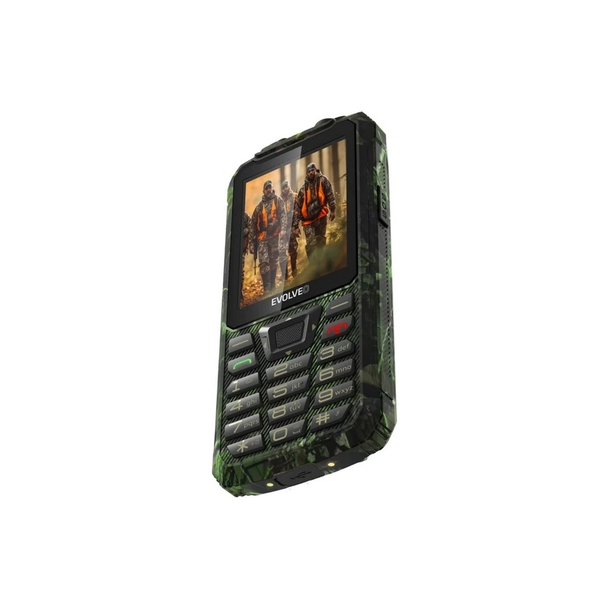 Evolveo - StrongPhone Z6 vesitiivis Dual SIM -puhelin metsästyskamuflaasi