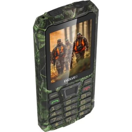 Evolveo - StrongPhone Z6 vesitiivis Dual SIM -puhelin metsästyskamuflaasi