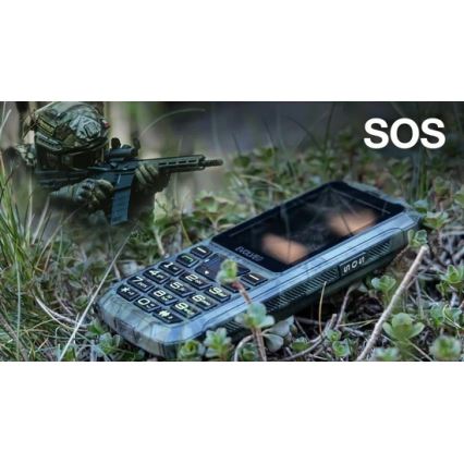 Evolveo - StrongPhone Z6 vesitiivis Dual SIM -puhelin metsästyskamuflaasi