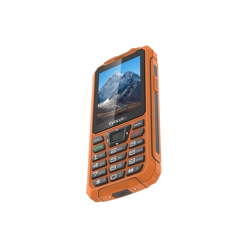 Evolveo - StrongPhone Z6 vesitiivis kaksois-SIM-puhelin, oranssi
