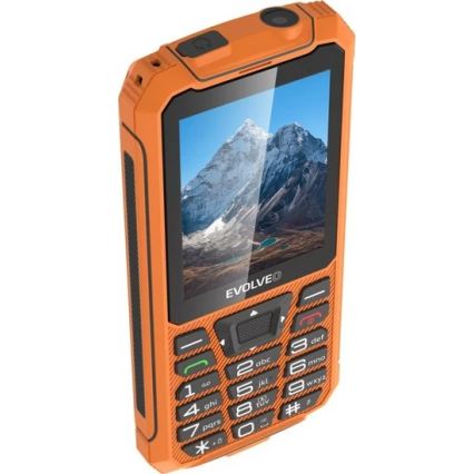 Evolveo - StrongPhone Z6 vesitiivis kaksois-SIM-puhelin, oranssi