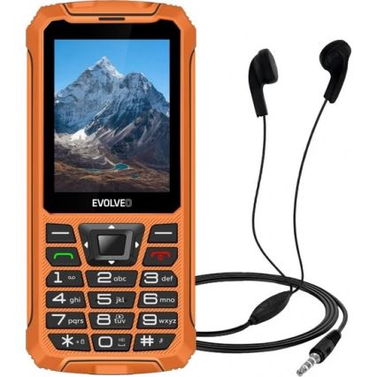 Evolveo - StrongPhone Z6 vesitiivis kaksois-SIM-puhelin, oranssi