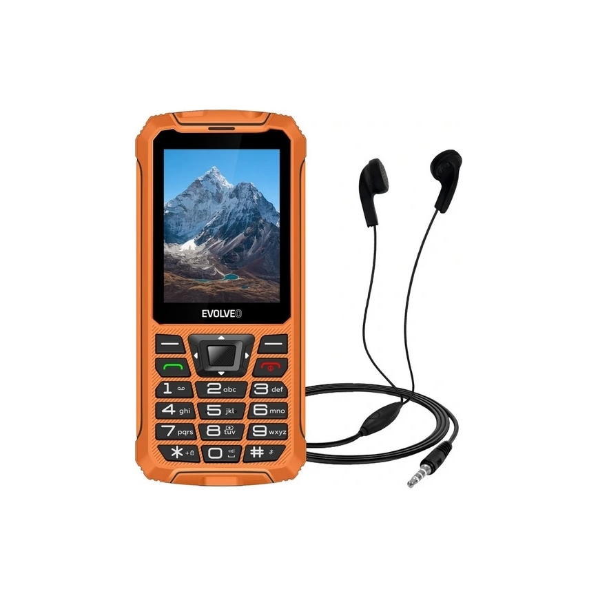 Evolveo - StrongPhone Z6 vesitiivis kaksois-SIM-puhelin, oranssi