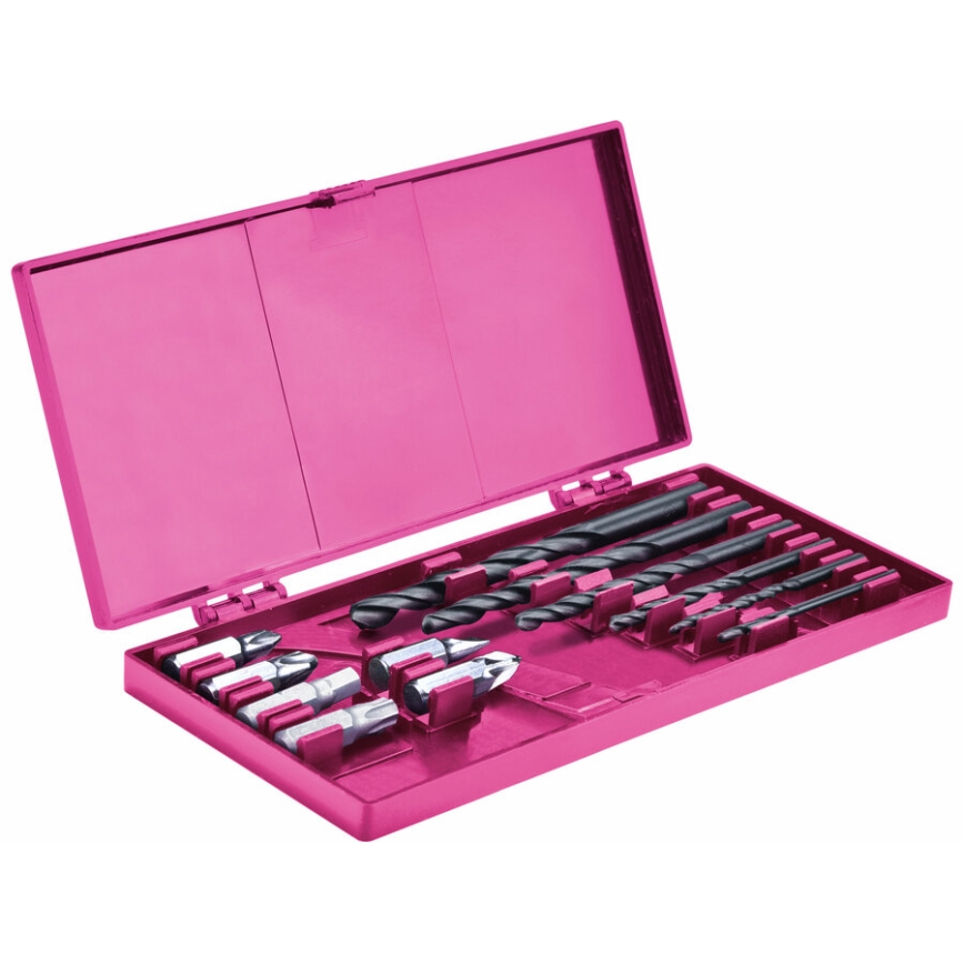 Extol - Akkukäyttöinen poraruuvinväännin 1300 mAh 12V vaaleanpunainen