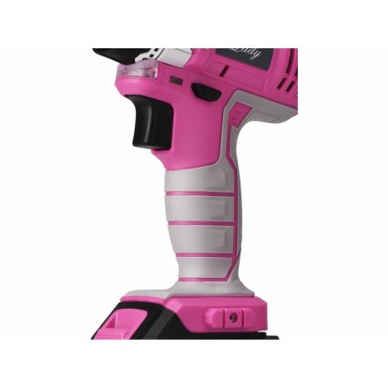 Extol - Akkukäyttöinen poraruuvinväännin 1300 mAh 12V vaaleanpunainen