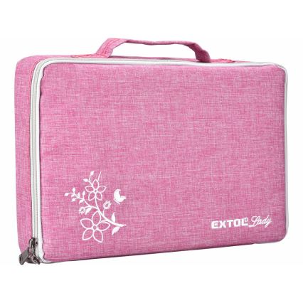 Extol - Akkukäyttöinen poraruuvinväännin 1300 mAh 12V vaaleanpunainen