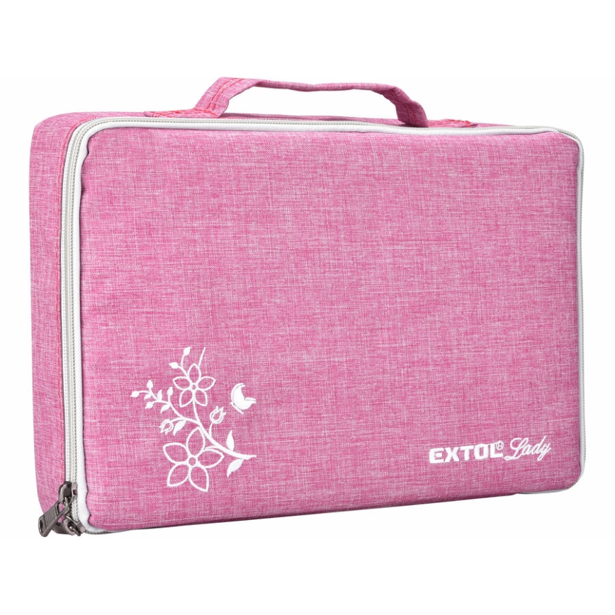 Extol - Akkukäyttöinen poraruuvinväännin 1300 mAh 12V vaaleanpunainen