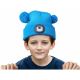 Extol - Hattu otsalampulla ja USB-latauksella 250 mAh sininen tupsut lasten koko