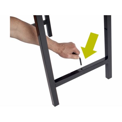 Extol - Kokoontaitettava työpöytä 100x60 cm ruskea/musta