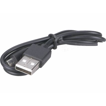 Extol - ladattava LED-otsalamppu anturilla ja punaisella valolla LED/3W/1200 mAh/3,7V oranssi/musta